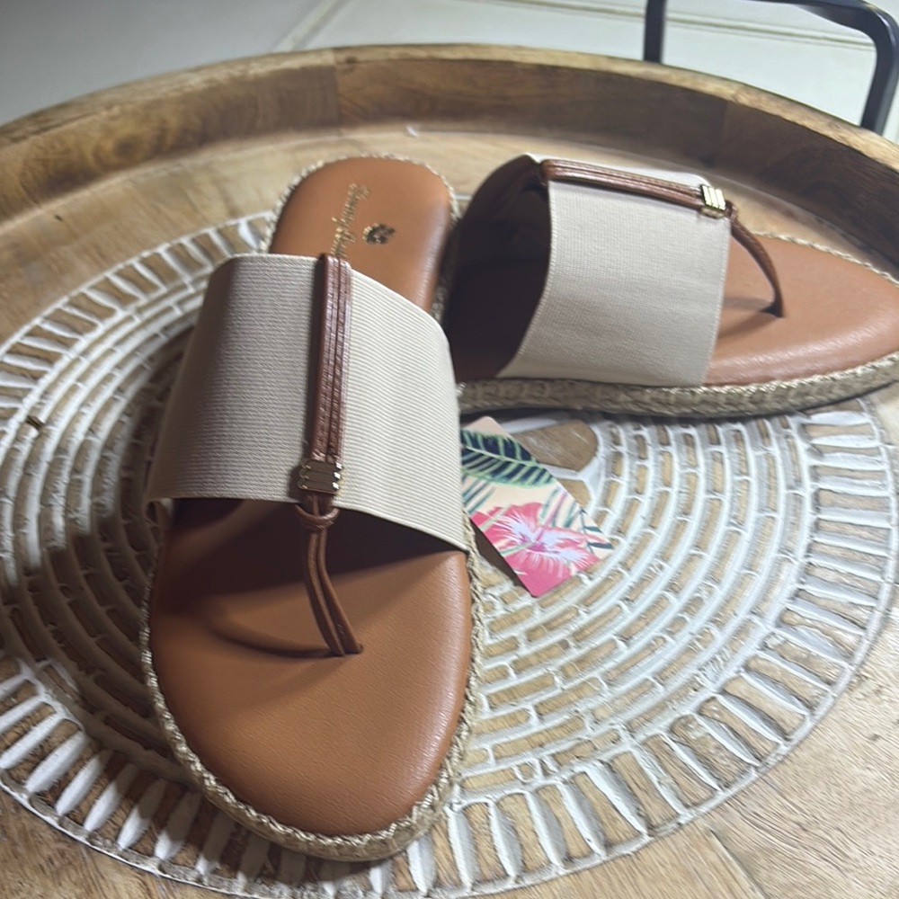 Tommy Bahama Women's Beige and Brown Sandals